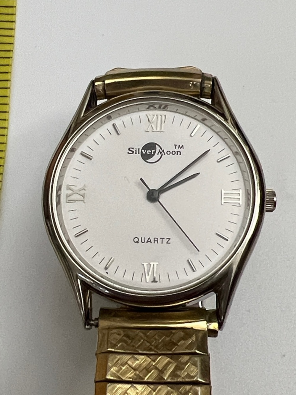 Silver Moon Men's Quartz Watch Mechanical Wind